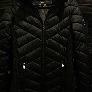Nautica Women's Quilted Black Puffer Coat
